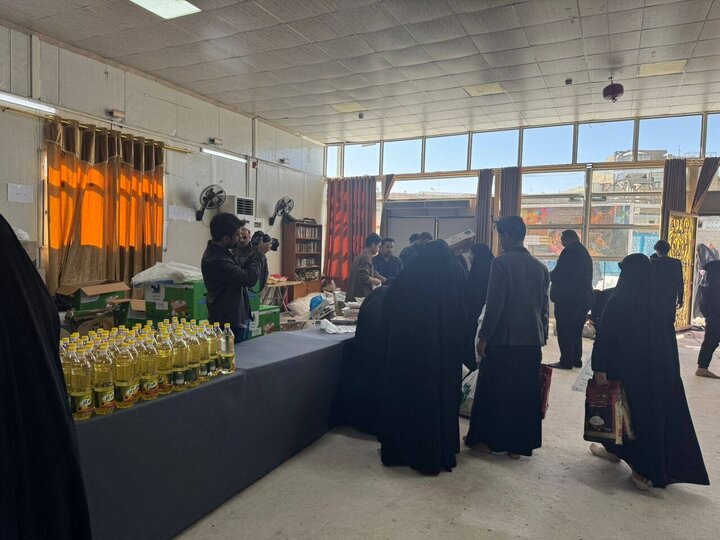 تقرير مصور/ عتبة حرم "كميل بن زياد" توزع مساعدات غذائية ومالية على أسر الأيتام