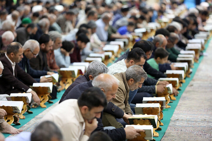 آئین باشکوه ترتیل‌خوانی حرم حضرت معصومه(س) در نخستین روز ماه رمضان