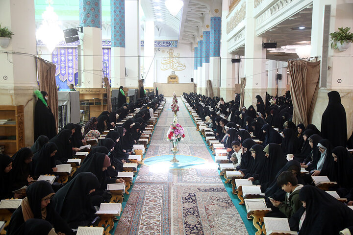 آئین باشکوه ترتیل‌خوانی حرم حضرت معصومه(س) در نخستین روز ماه رمضان