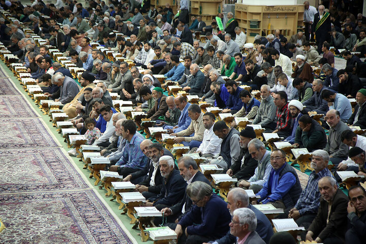 آئین باشکوه ترتیل‌خوانی حرم حضرت معصومه(س) در نخستین روز ماه رمضان