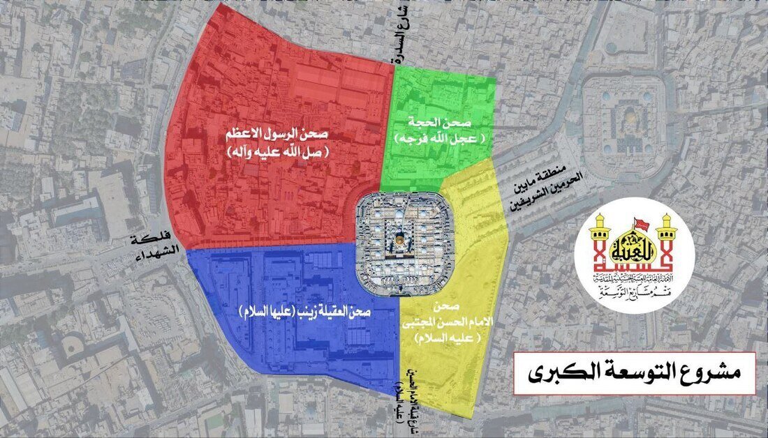 بزرگترین طرح توسعه حرم امام حسین(ع) با وسعت ۳۳۰ هزار متر کلید میخورد / احداث گلدسته جدید ۸۰ متری