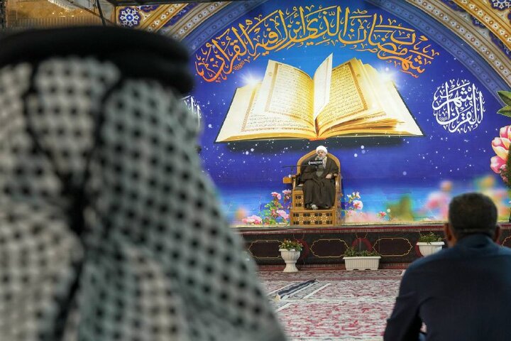 Informe fotográfico |  El Santuario Sagrado de los Dos Imames Al-Askari lanza su programa educativo para el bendito mes de Ramadán