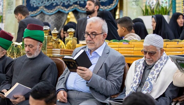 تقرير مصور/ انطلاق الختمة القرآنية في شهر رمضان المبارك في حرم الإمام الحسين(ع)