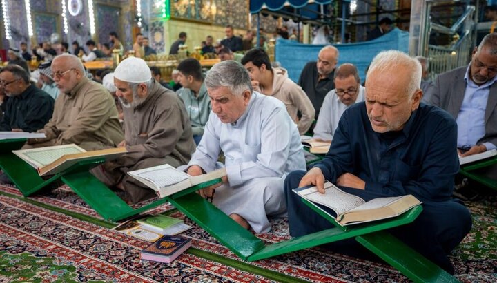 تقرير مصور/ انطلاق الختمة القرآنية في شهر رمضان المبارك في حرم الإمام الحسين(ع)