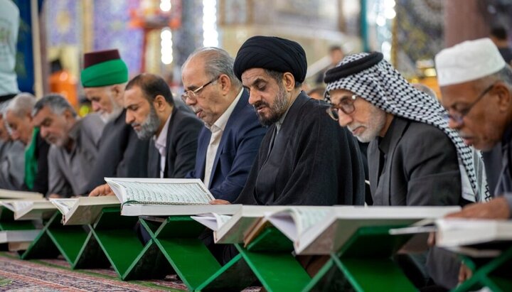 تقرير مصور/ انطلاق الختمة القرآنية في شهر رمضان المبارك في حرم الإمام الحسين(ع)