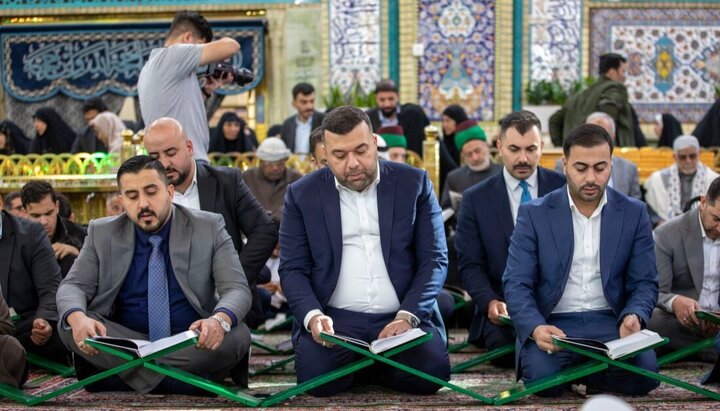 تقرير مصور/ انطلاق الختمة القرآنية في شهر رمضان المبارك في حرم الإمام الحسين(ع)