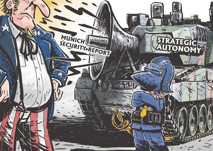 کارٹون | میونخ سیکیورٹی کانفرنس ٹرانس اٹلانٹک دراڑ نمایاں