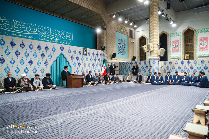 Photos: Quran recitation gathering held in presence of Imam Khamenei