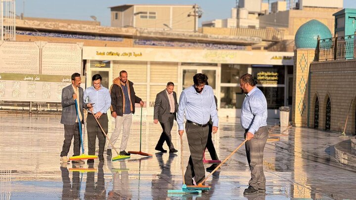 تقرير مصور/ استعدادات وتحضيرات في حرم كميل بن زياد لإقامة برامج خاصة في شهر رمضان المبارك