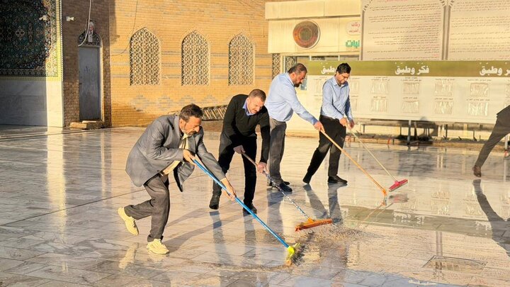 تقرير مصور/ استعدادات وتحضيرات في حرم كميل بن زياد لإقامة برامج خاصة في شهر رمضان المبارك