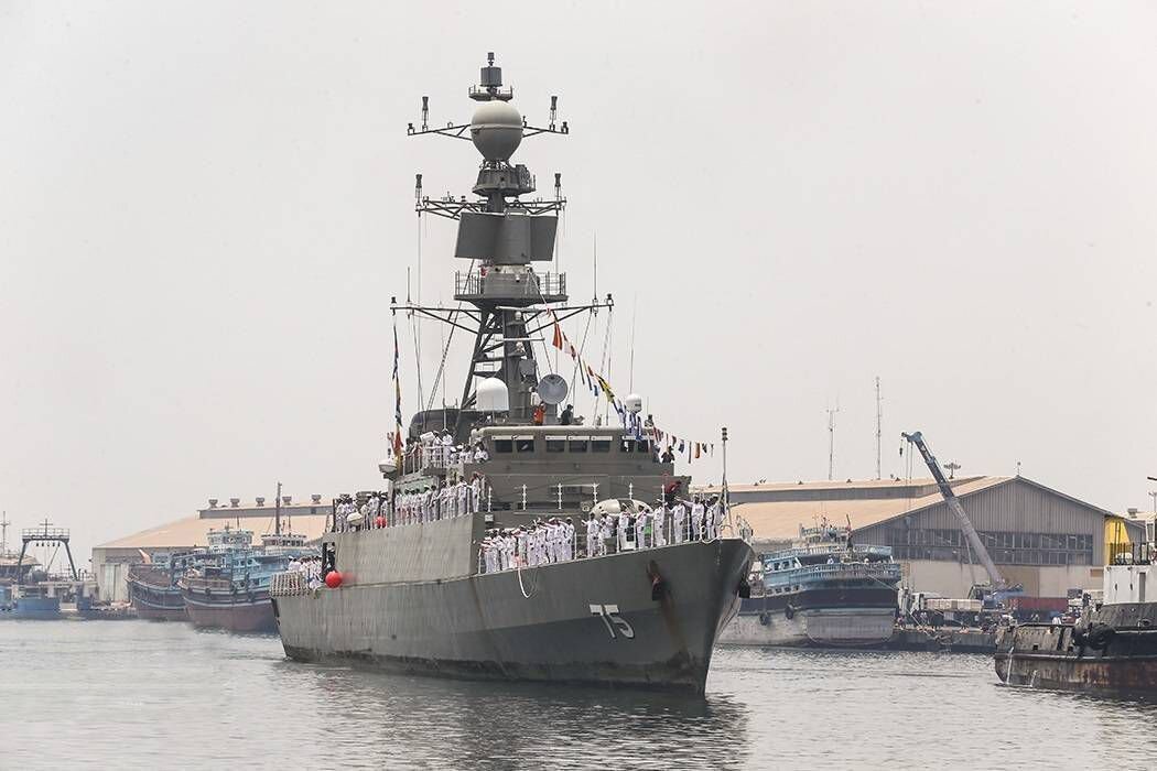 Iranian Destroyer Dena docks at Indian port to participate in MILAN 2026 drills