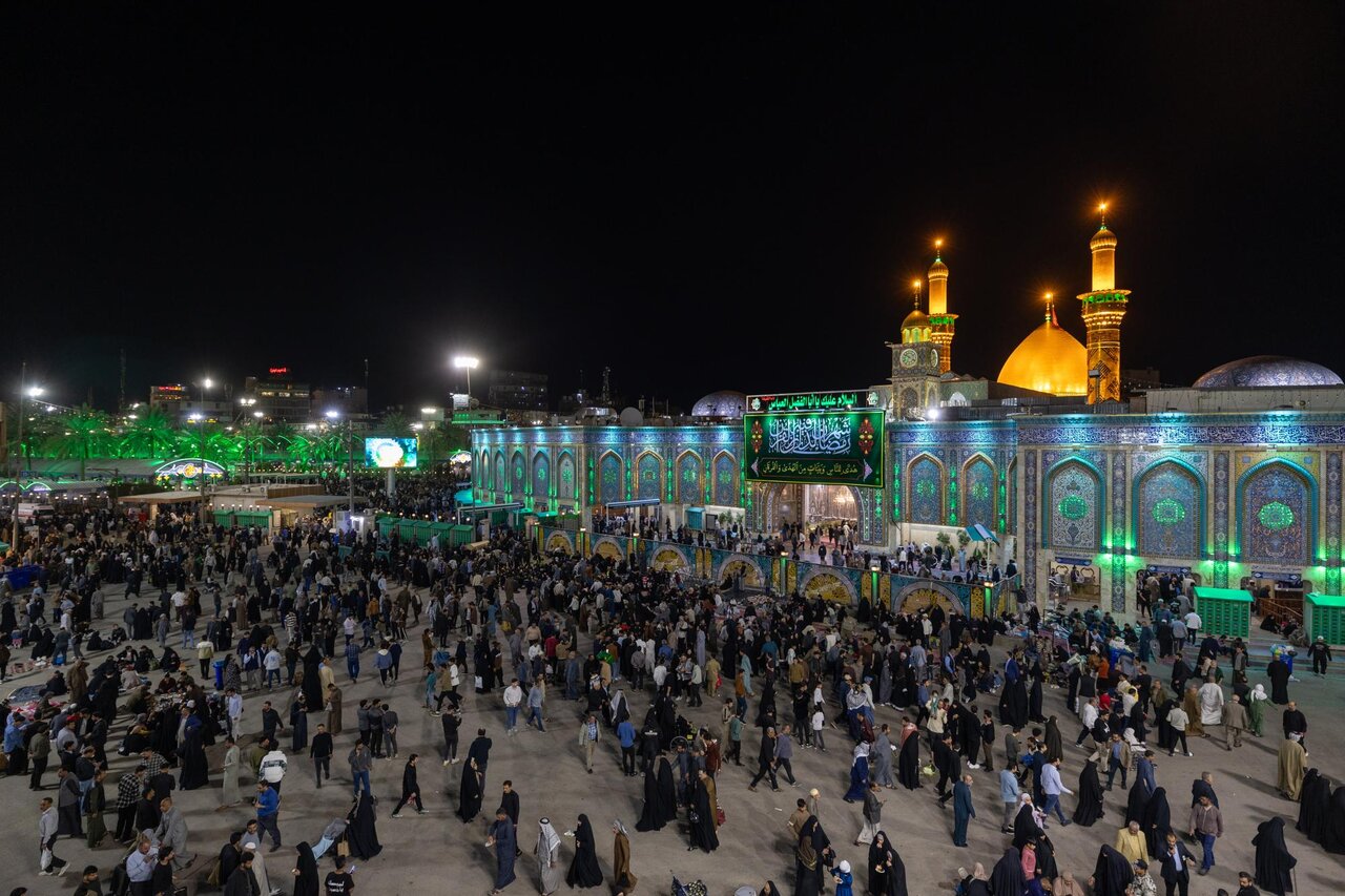 Crowds of visitors commemorate first Friday eve of blessed month of Ramadan in Karbala (+Photos)