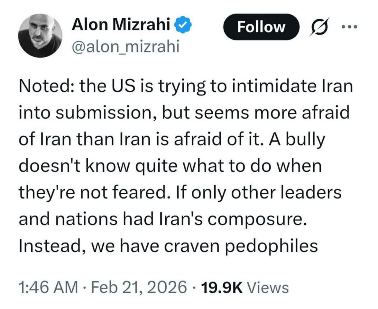 Kritika ng Isang Israeli Analyst sa Patakarang Presyur ng Washington laban sa Tehran: “Mas Nag-aalala ang Amerika kaysa sa Iran”