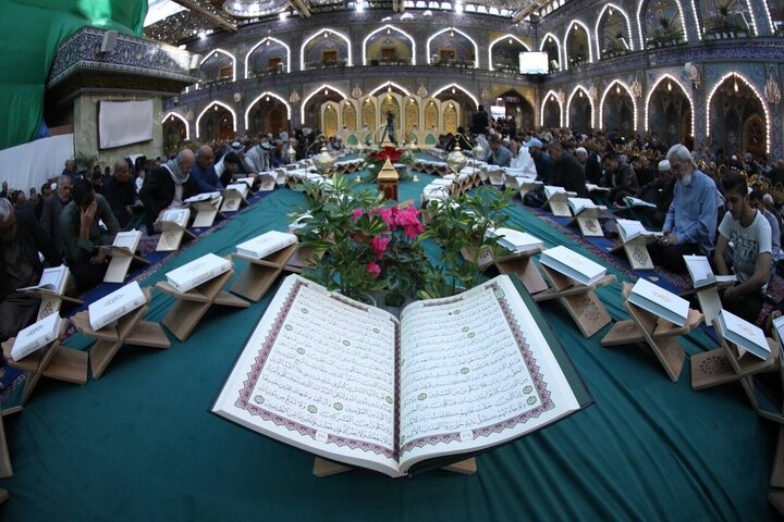 Informe fotográfico |El Santuario Sagrado de Al-Abbas lanza la recitación central coránica de Ramadán con recitadores de élite
