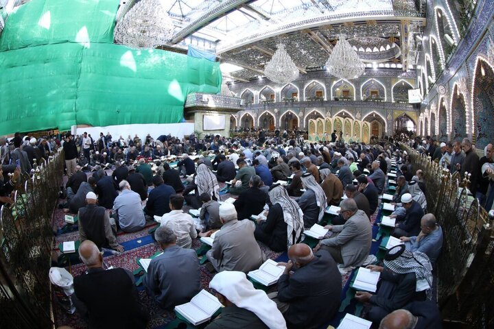 Informe fotográfico |El Santuario Sagrado de Al-Abbas lanza la recitación central coránica de Ramadán con recitadores de élite
