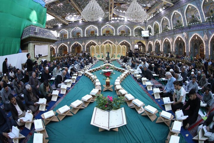 Informe fotográfico |El Santuario Sagrado de Al-Abbas lanza la recitación central coránica de Ramadán con recitadores de élite