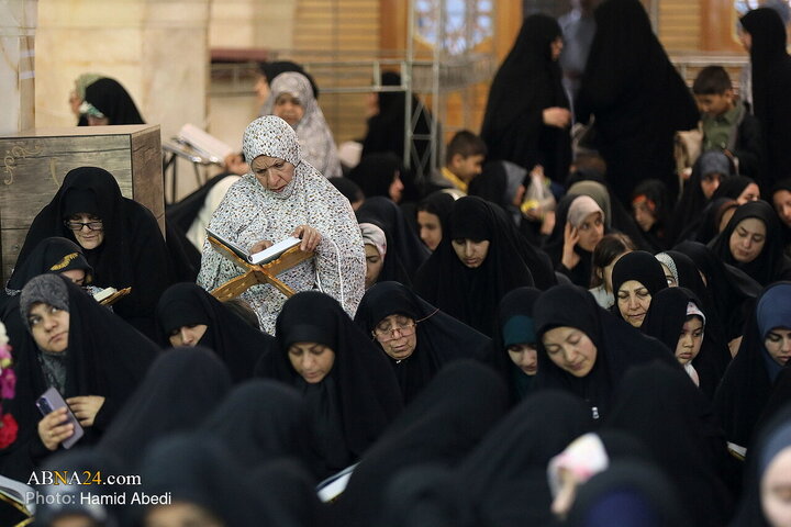 تقرير مصور/ ختمة قرآنية رمضانية في حرم السيدة المعصومة (ع) بمدينة قم