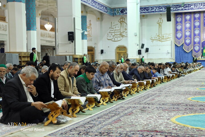 تقرير مصور/ ختمة قرآنية رمضانية في حرم السيدة المعصومة (ع) بمدينة قم