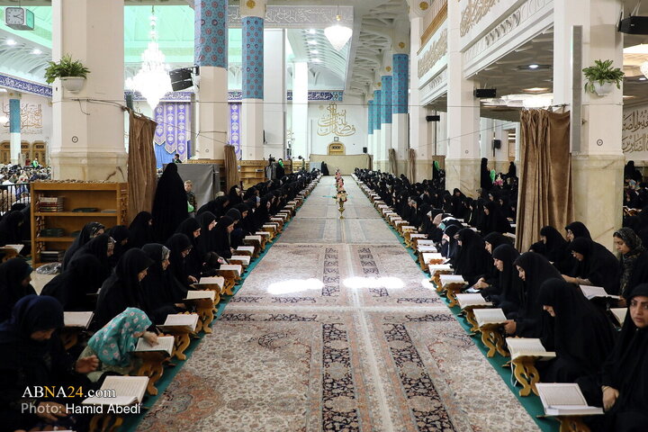 تقرير مصور/ ختمة قرآنية رمضانية في حرم السيدة المعصومة (ع) بمدينة قم