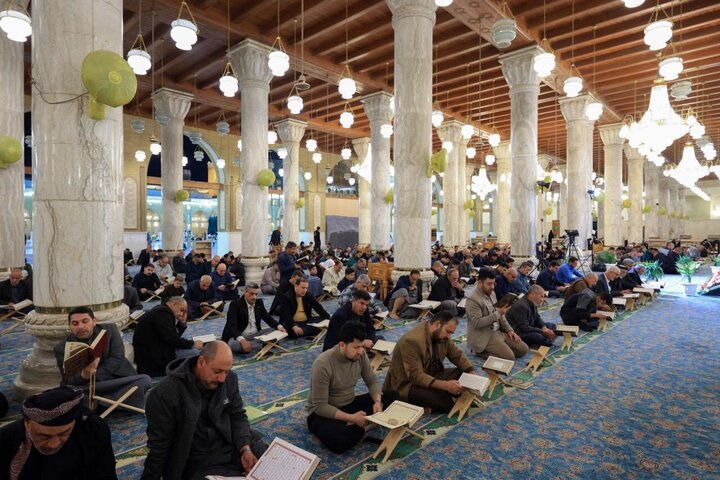 تصاویر | محفل روزانه تلاوت قرآن کریم در مسجد کوفه