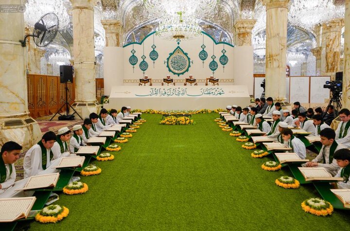 تقرير مصور/ انطلاق ختمات حضورية وإلكترونية ومحافل قرآنية ورعاية خاصة لفئة البراعم في النجف الأشرف