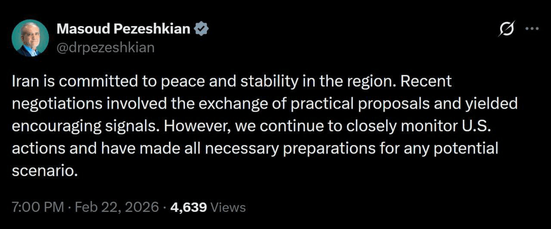 تصویری خبر | امریکی اقدامات کی نگرانی کر رہے ہیں، صدر پزشکیان