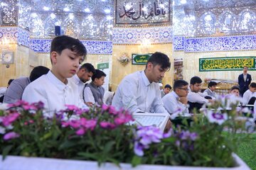 تقرير مصور/ انطلاق الختمة القرآنية المرتلة في مقام الإمام المهدي (عج) بكربلاء