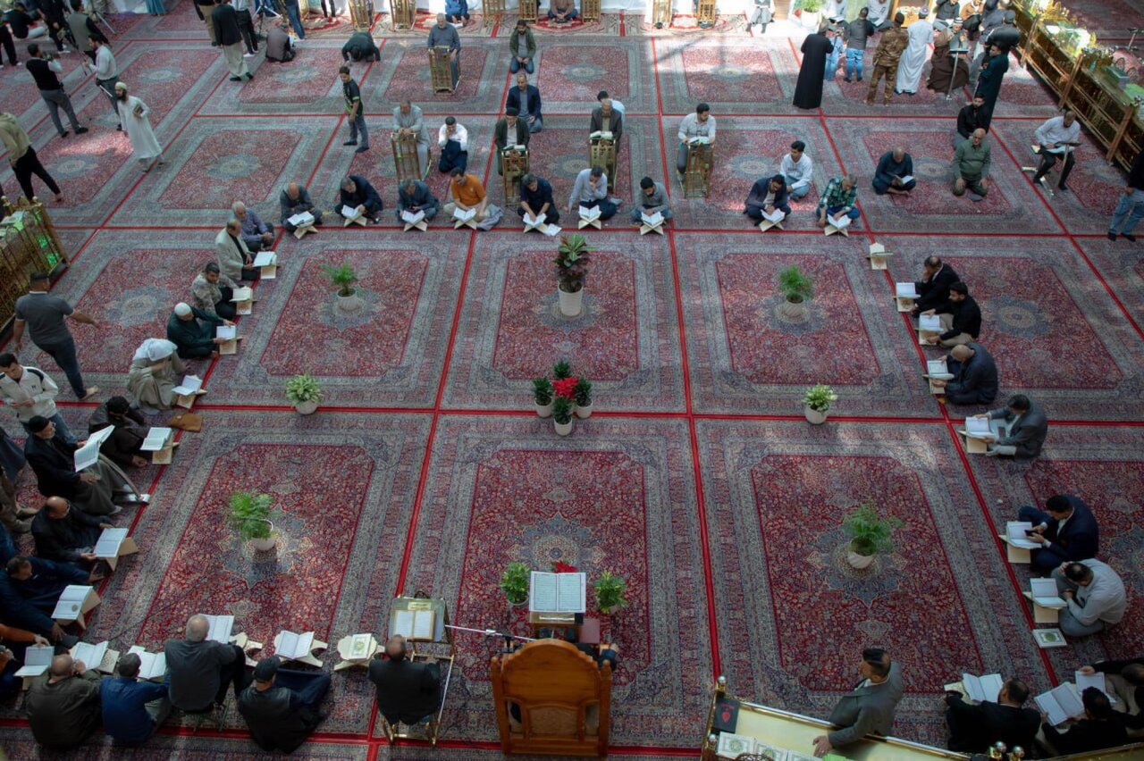 Educational Quranic recitation for pilgrims of Aba al-Fadl al-Abbas Shrine (+Photos)