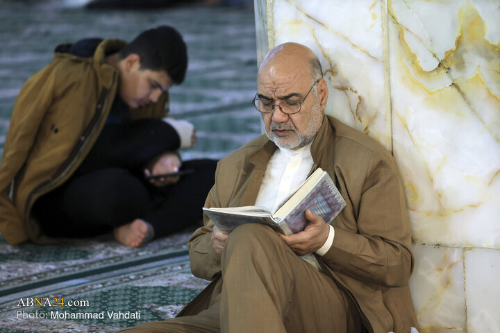 تقرير مصور/ ختمة قرآنية رمضانية في حرم "عبد العظيم الحسيني" (ع) بمدينة ري الايرانية