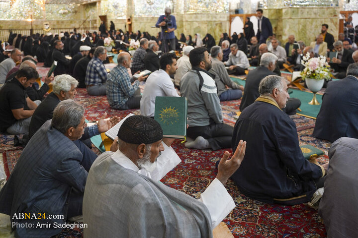 مراسم جزءخوانی و ترتیل خوانی قرآن کریم در حرم مطهر حضرت شاهچراغ (ع)