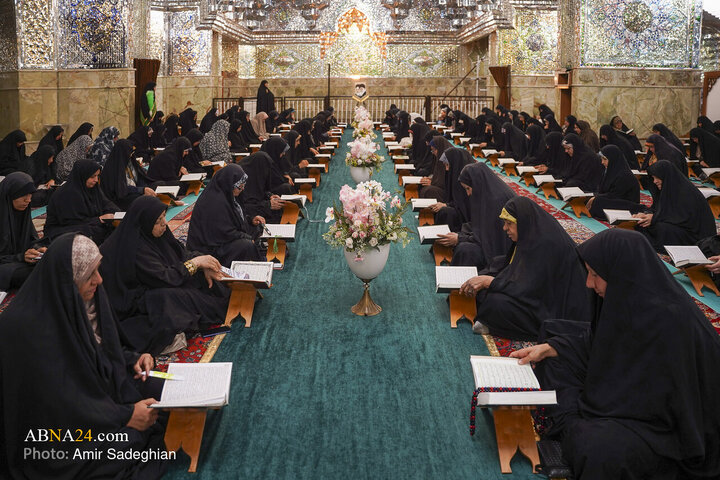 مراسم جزءخوانی و ترتیل خوانی قرآن کریم در حرم مطهر حضرت شاهچراغ (ع)