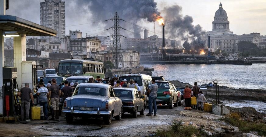 Cuba al borde del colapso: acusa a EE.UU. de bloqueo energético que genera catástrofe humanitaria
