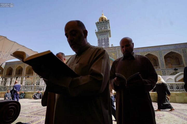 تصاویر/ حال و هوای حرم امام علی(ع) در ماه رمضان