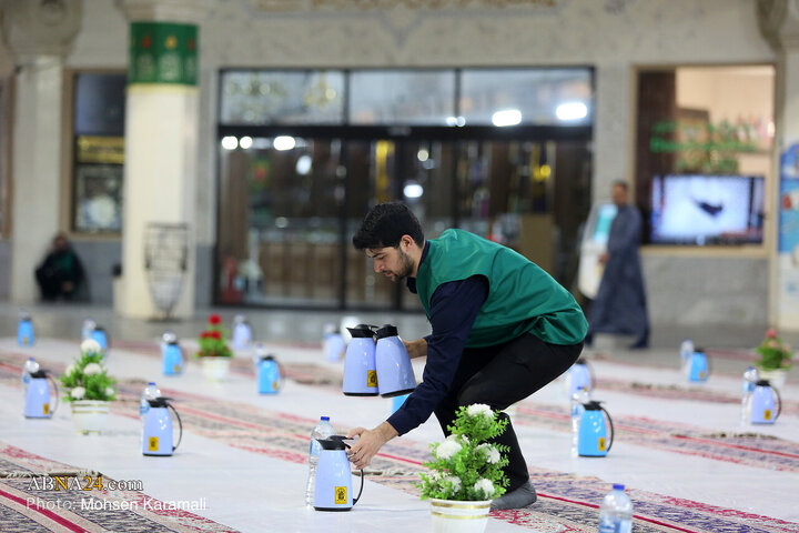 Foto / Hz. Fatıma Masume'nin (s.a) Hareminde İftar Kareleri