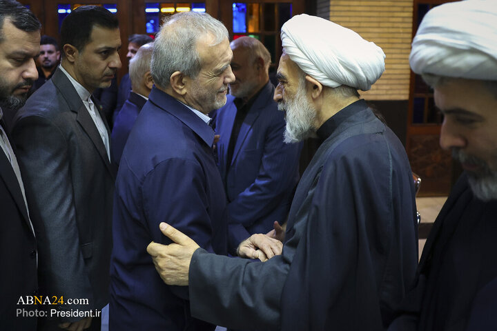 مراسم ترحیم مرحوم محمد قمی با حضور رئیس جمهور