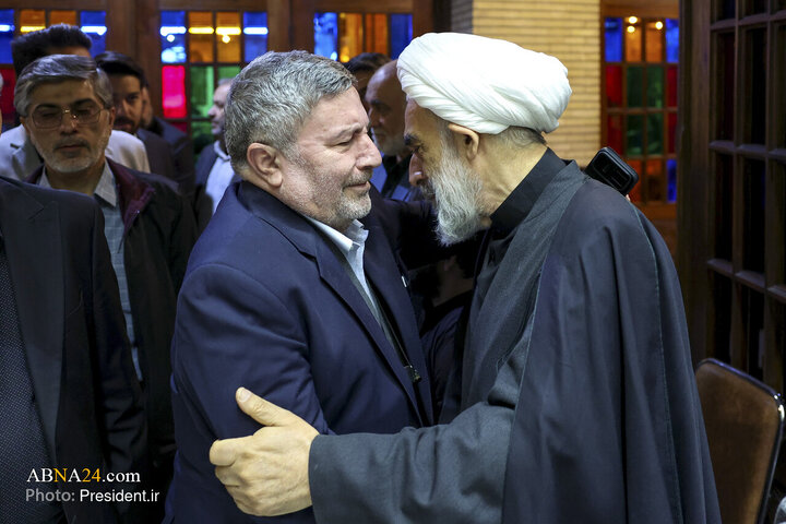 مراسم ترحیم مرحوم محمد قمی با حضور رئیس جمهور