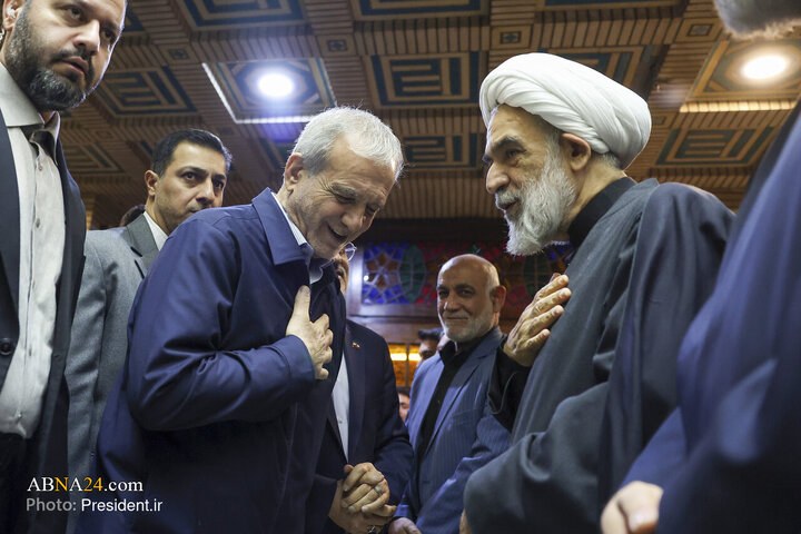 مراسم ترحیم مرحوم محمد قمی با حضور رئیس جمهور