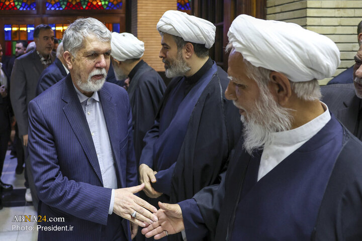 مراسم ترحیم مرحوم محمد قمی با حضور رئیس جمهور