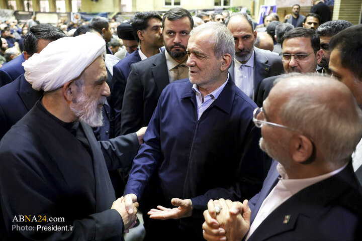 مراسم ترحیم مرحوم محمد قمی با حضور رئیس جمهور