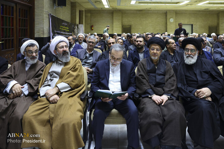 مراسم ترحیم مرحوم محمد قمی با حضور رئیس جمهور