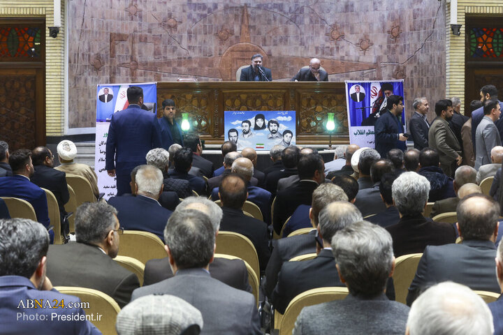 مراسم ترحیم مرحوم محمد قمی با حضور رئیس جمهور