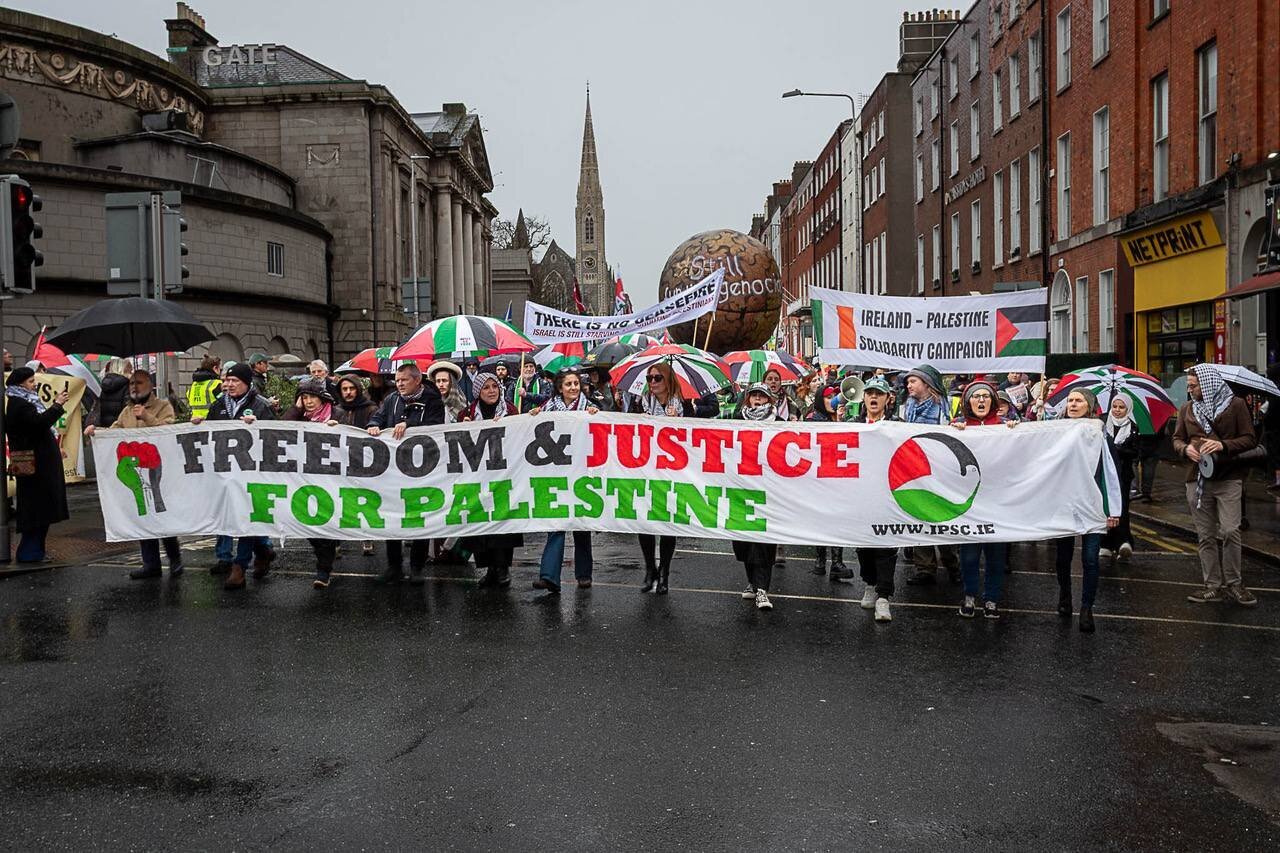 Waandamanaji wadai Serikali ya Ireland ikome kushirikiana na utawala wa Kizayuni katika mauaji ya kimbari Gaza