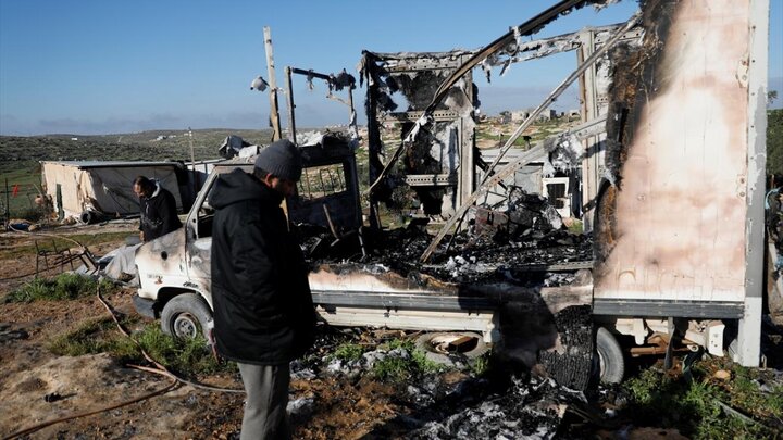 عکس خبری/ خسارات شهرک نشینان در حمله به الخلیل