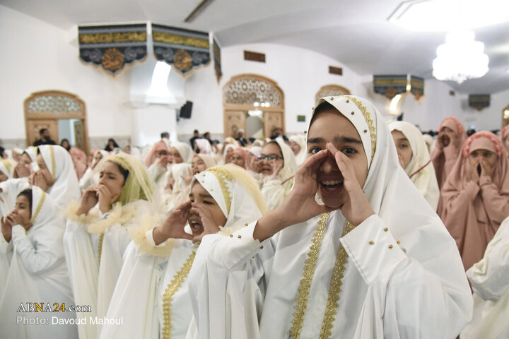 Informe fotográfico | Banquete de iftar para las niñas primerizas en el ayuno en el Santuario del Imán Reza