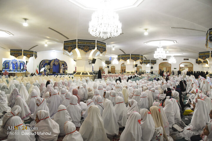 Informe fotográfico | Banquete de iftar para las niñas primerizas en el ayuno en el Santuario del Imán Reza