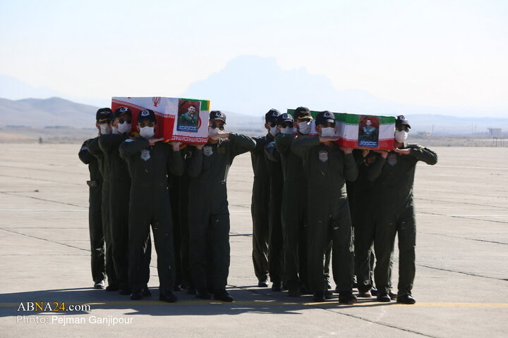 مراسم تشیع شهدای حادثه سقوط بالگرد هوانیروز - اصفهان