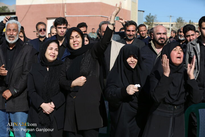 مراسم تشیع شهدای حادثه سقوط بالگرد هوانیروز - اصفهان