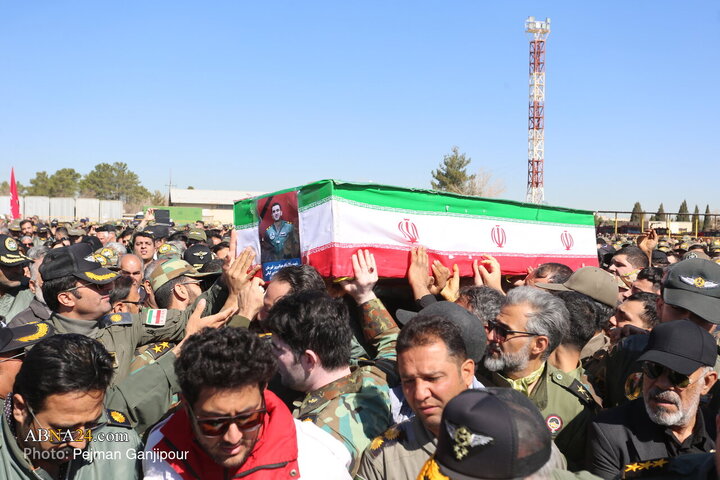 مراسم تشیع شهدای حادثه سقوط بالگرد هوانیروز - اصفهان