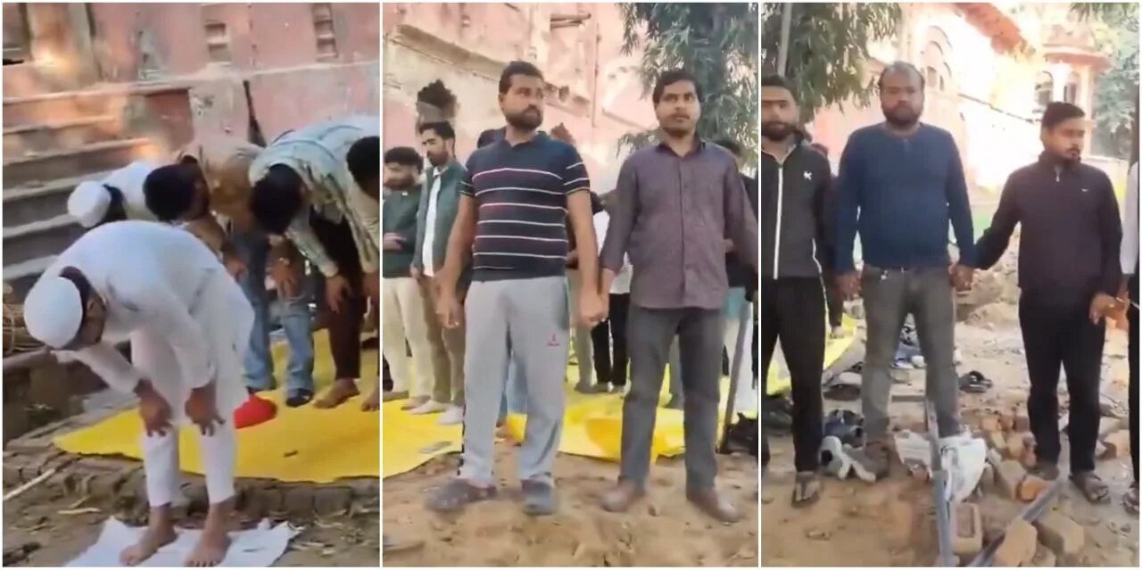  بھارت میں ہندو طلباء نے نماز کے دوران مسلم اسٹوڈنٹس کی حفاظت کی