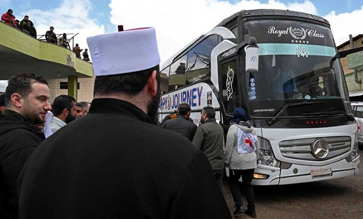 ۸۶ اسیر، بین دولت سوریه و گروههای دروزی در سویدا مبادله شدند + عکس